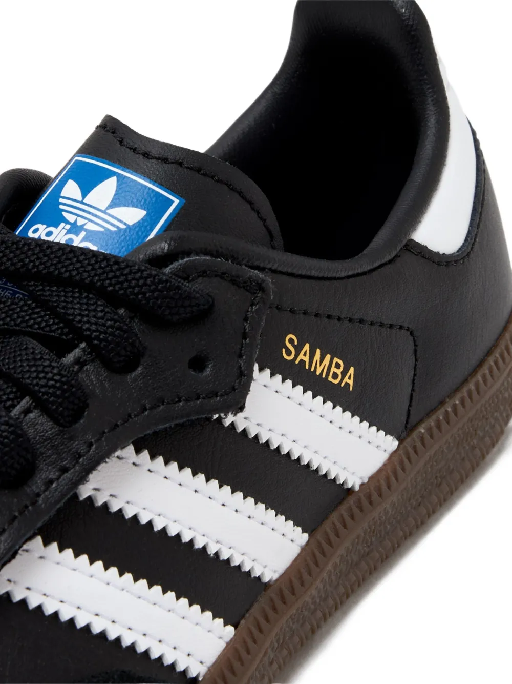 adidas Kids Samba three-stripe sneakers Black