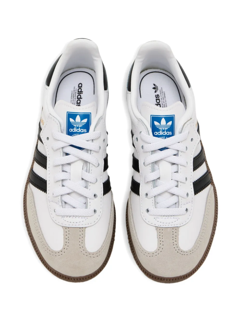adidas Kids Samba leather sneakers Neutrals