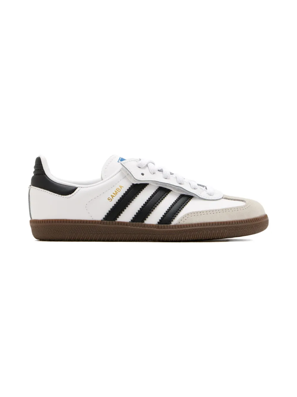 Adidas Kids Samba leather sneakers - Beige