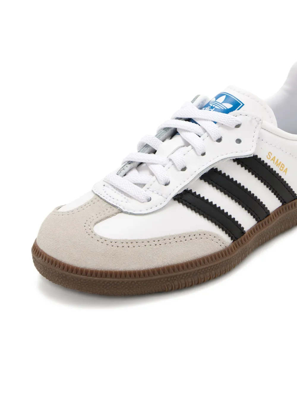 Adidas Kids Samba leather sneakers Neutrals