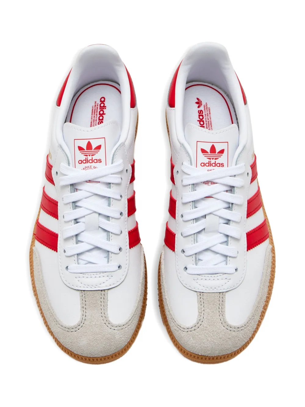 adidas Kids Samba leather sneakers White