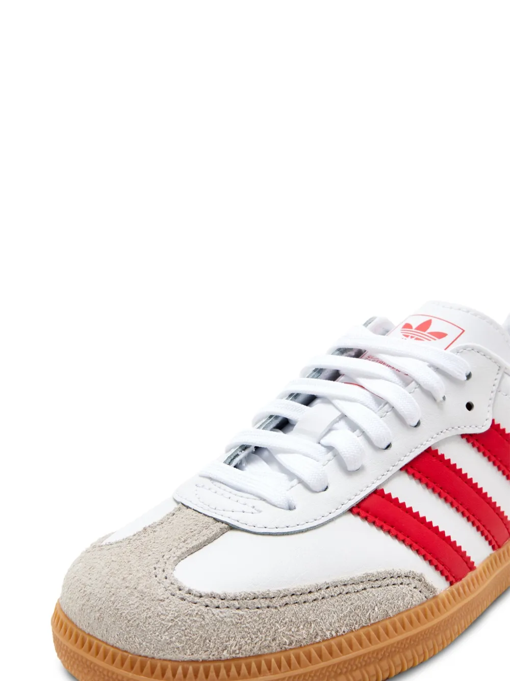 Adidas Kids Samba leather sneakers White
