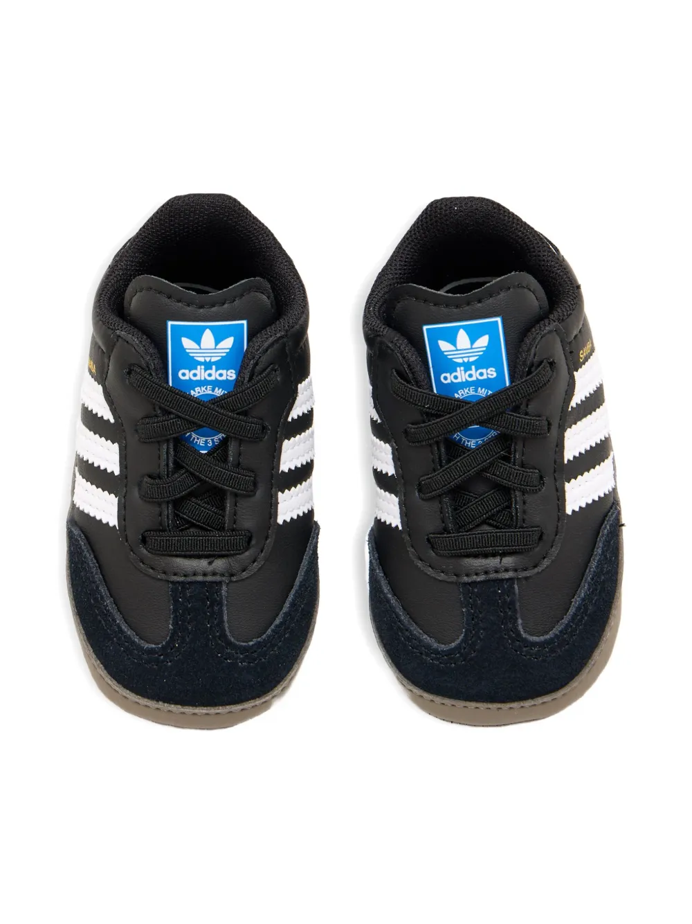 Adidas Originals Samba Three-stripe Sneakers In Black