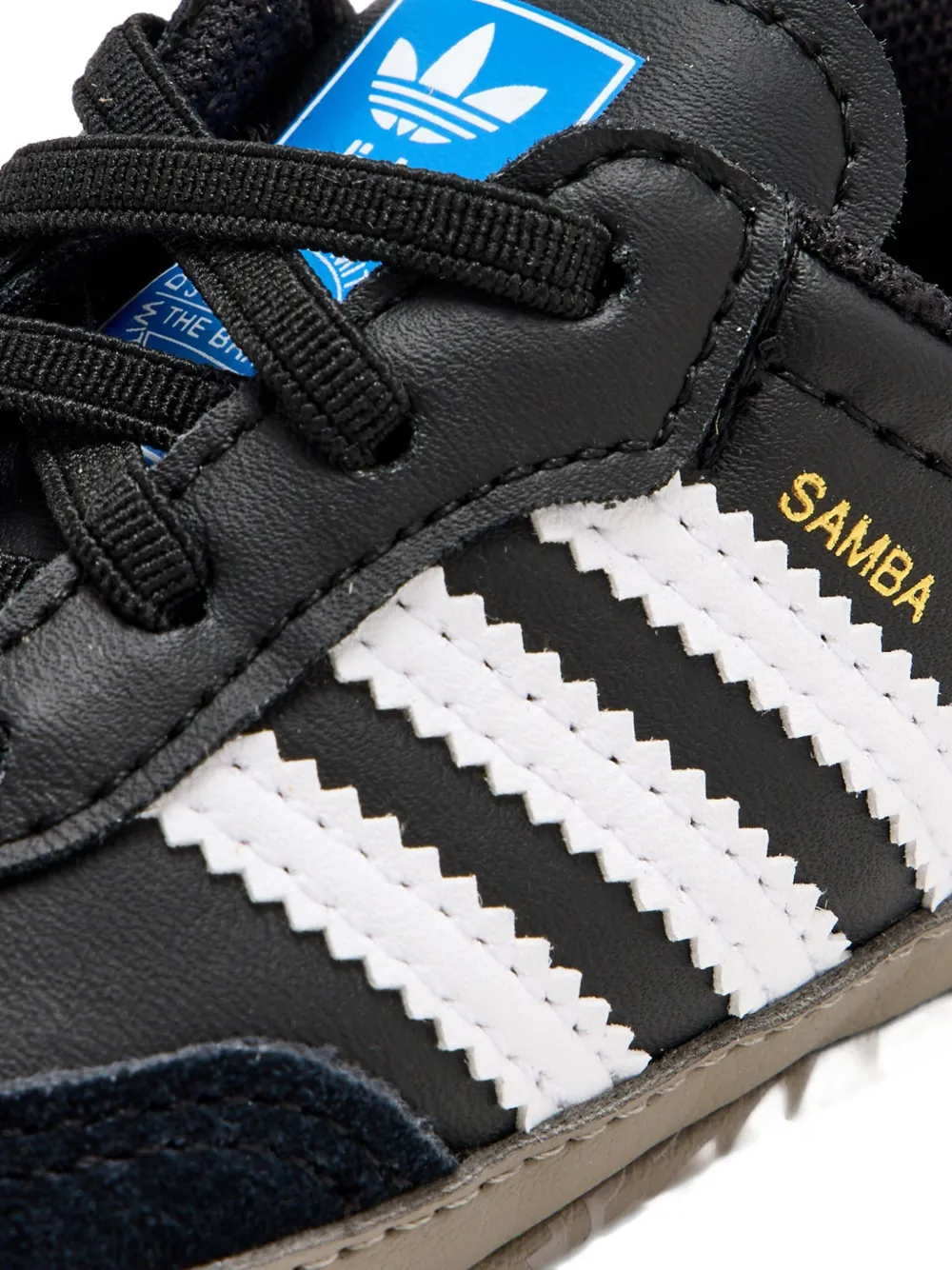Adidas Originals Samba Three-stripe Sneakers In Black