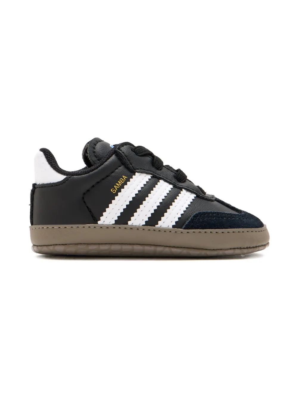Adidas Kids Samba three-stripe sneakers Black