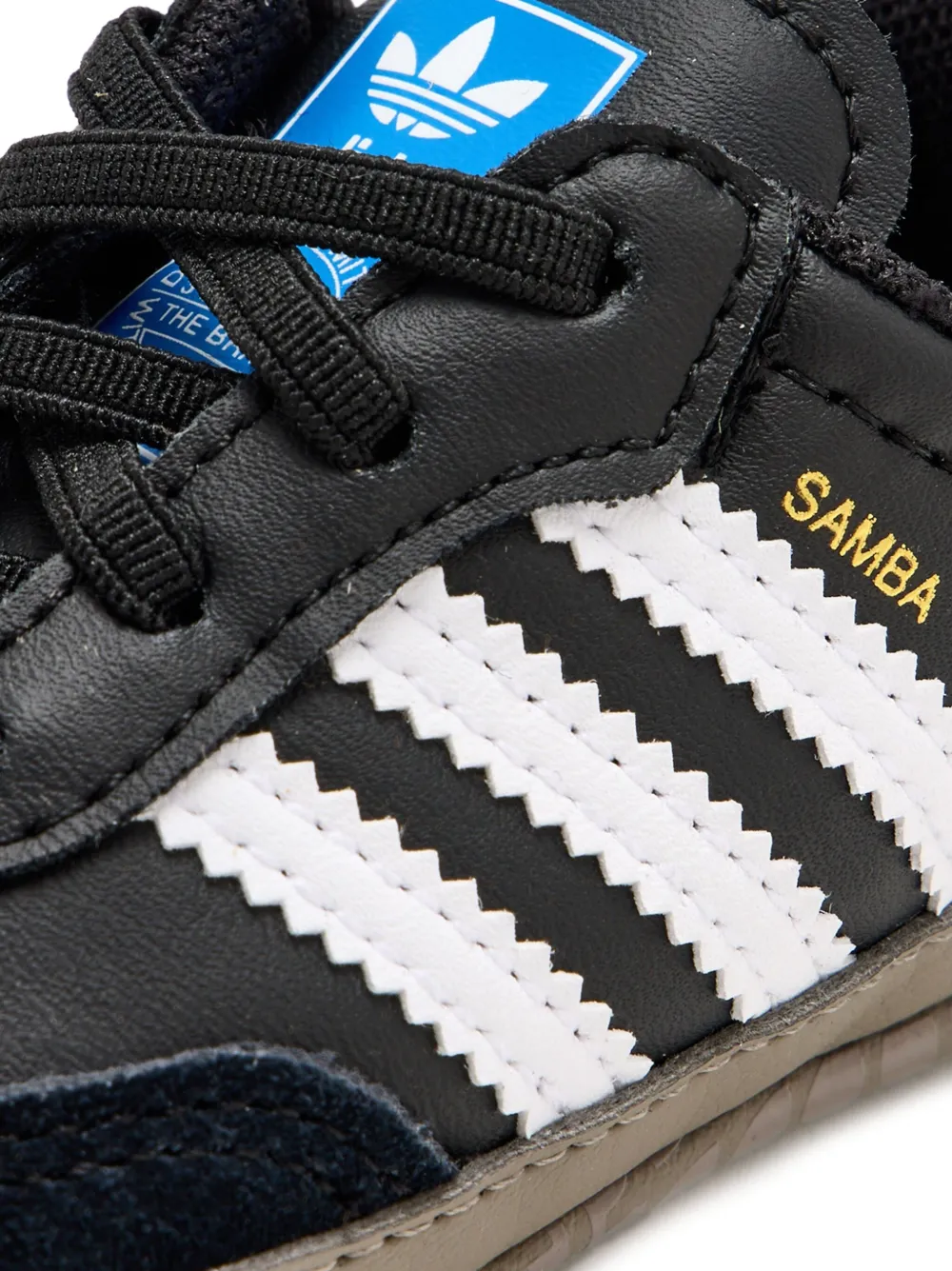 adidas Kids Samba three-stripe sneakers Black