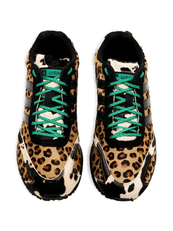 Adidas Adizero Adios leopard-print Stripe Sneakers | Brown