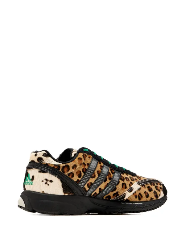 Adidas Adizero Adios leopard-print Stripe Sneakers | Brown