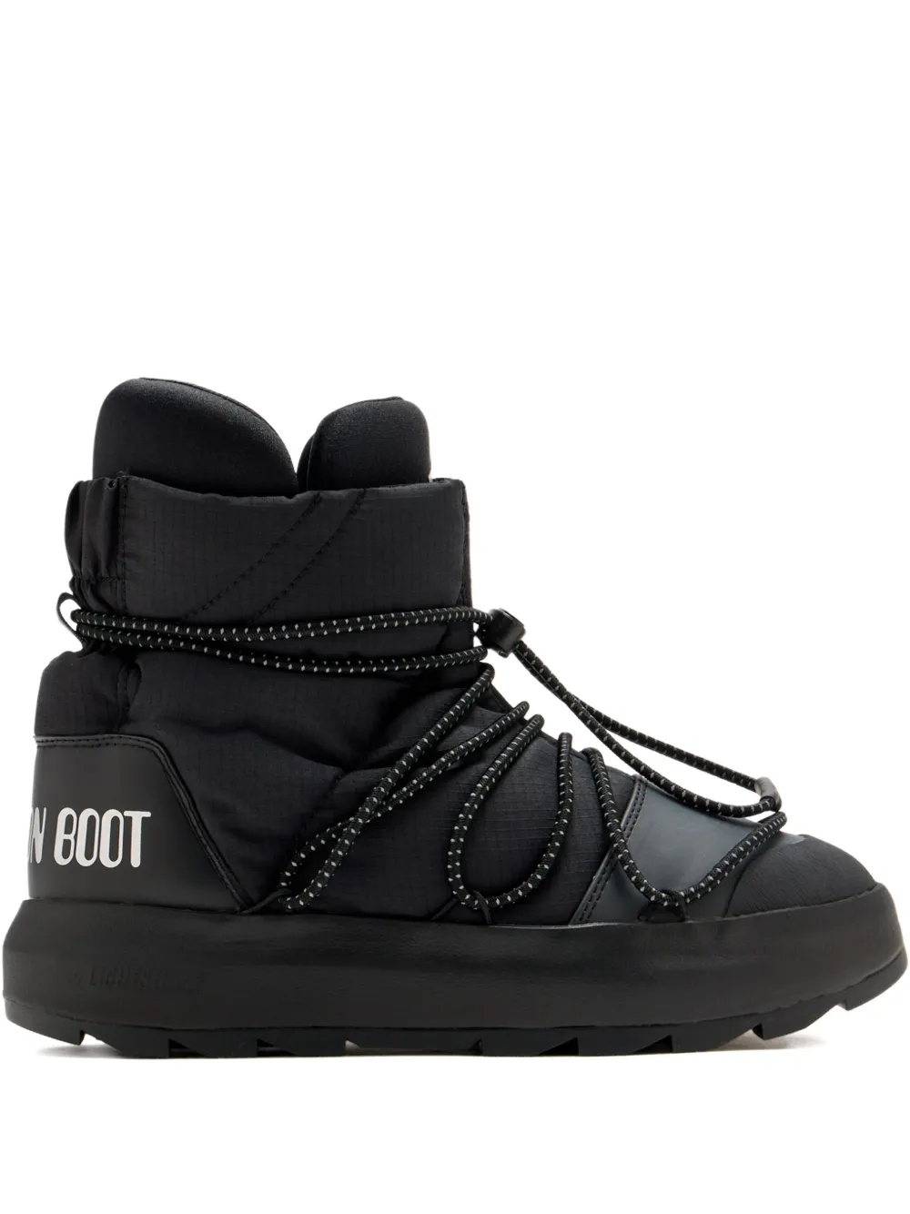 adidas x Moon Boot quilted lace-up boots | Black | Image 1