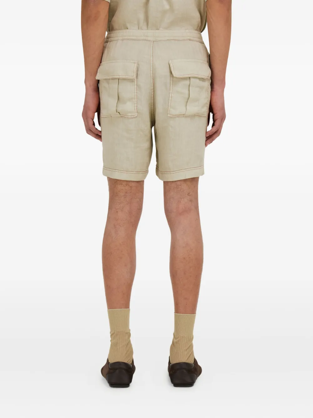 Ferragamo elasticated-waistband pocket shorts Beige