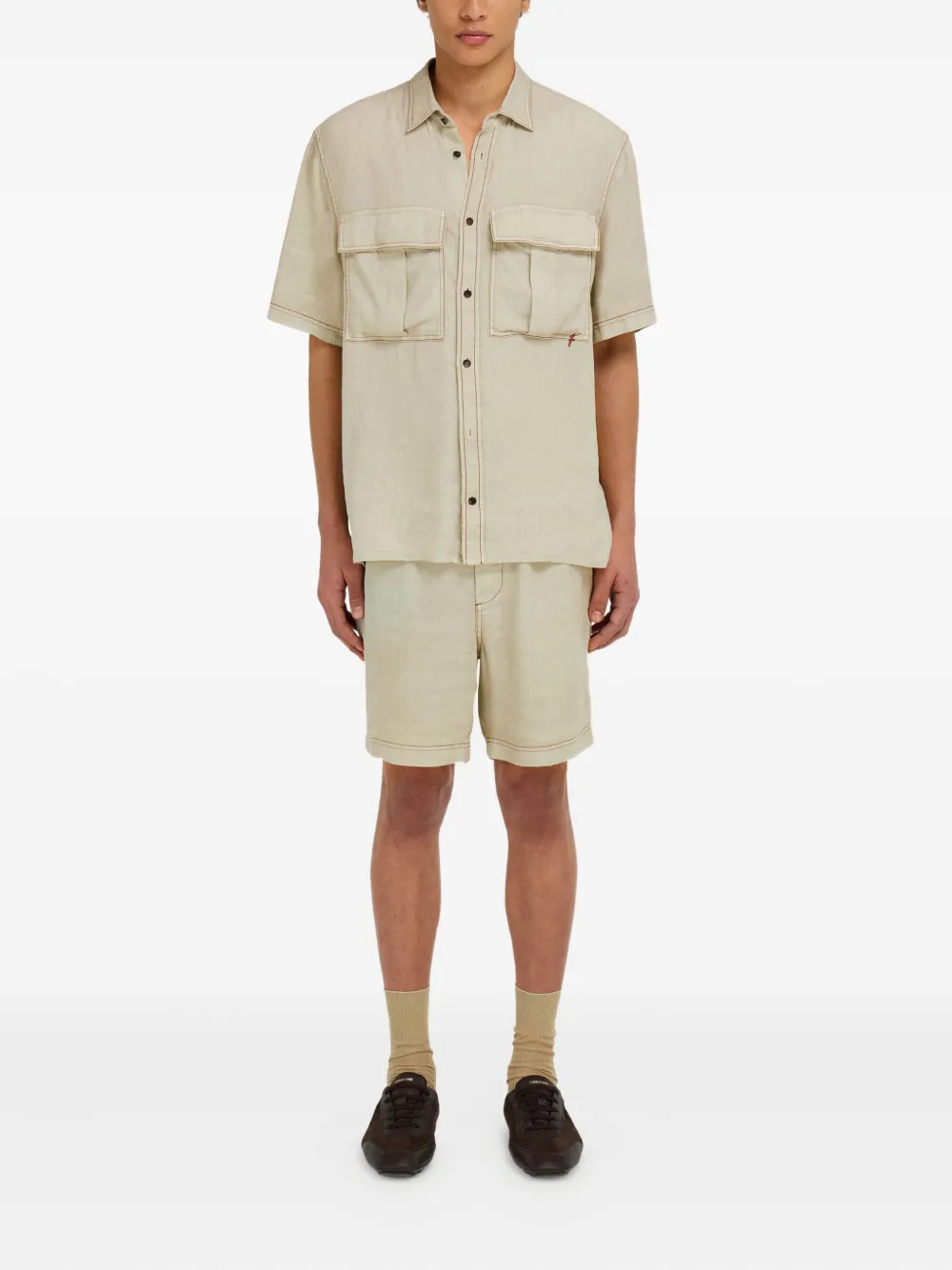 Ferragamo elasticated-waistband pocket shorts - Beige