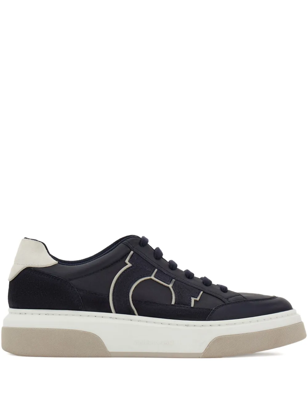 Ferragamo Sneakers met suède detail Blauw