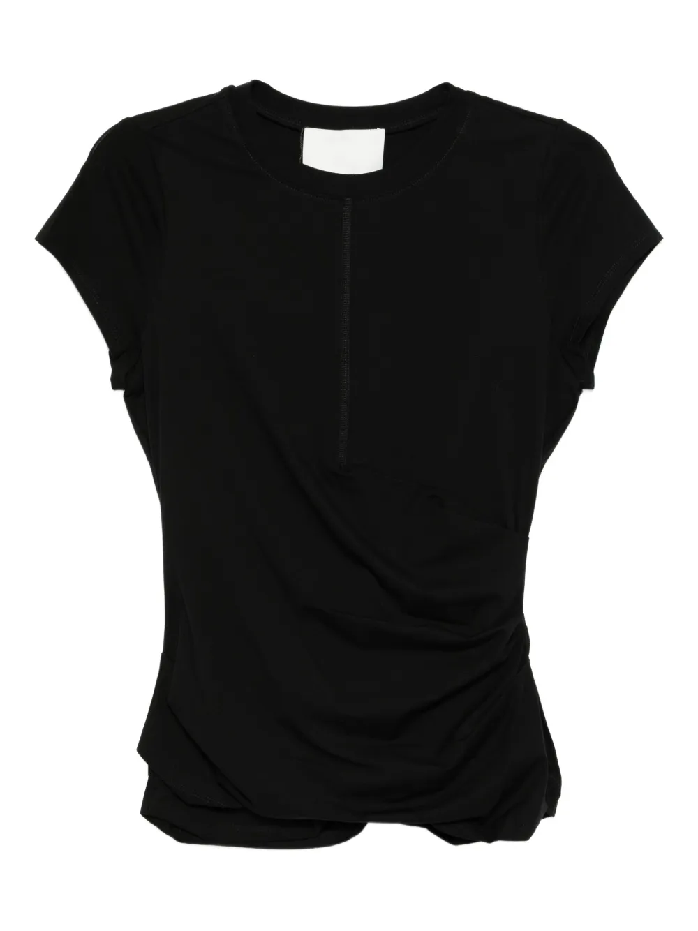 3.1 Phillip Lim draped T-shirt | Black | Image 1