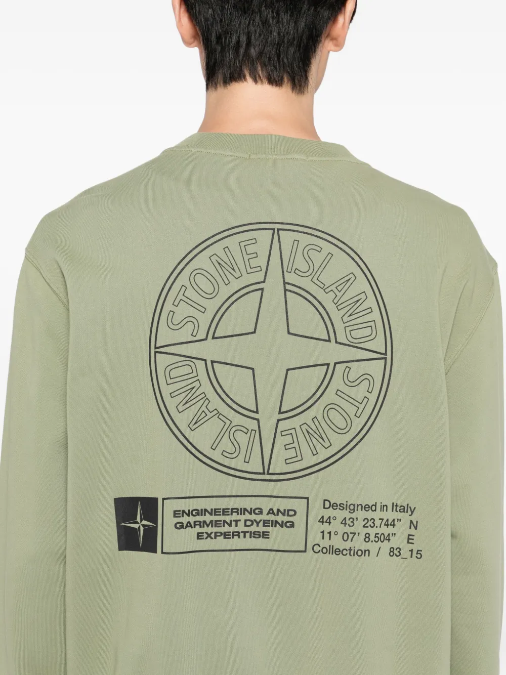 Stone Island Katoenen sweater Groen