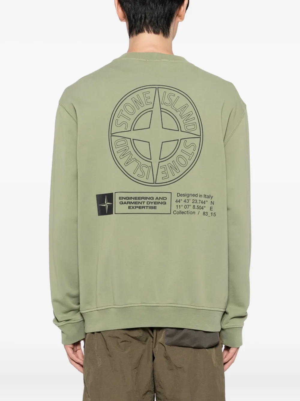 Stone Island Katoenen sweater Groen