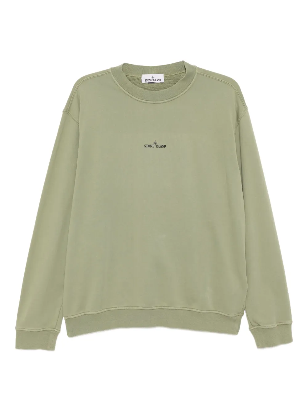 Stone Island Katoenen sweater Groen