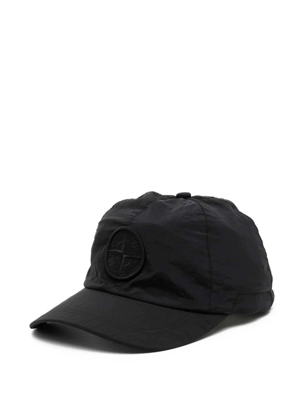 Stone Island Honkbalpet met geborduurd logo Zwart