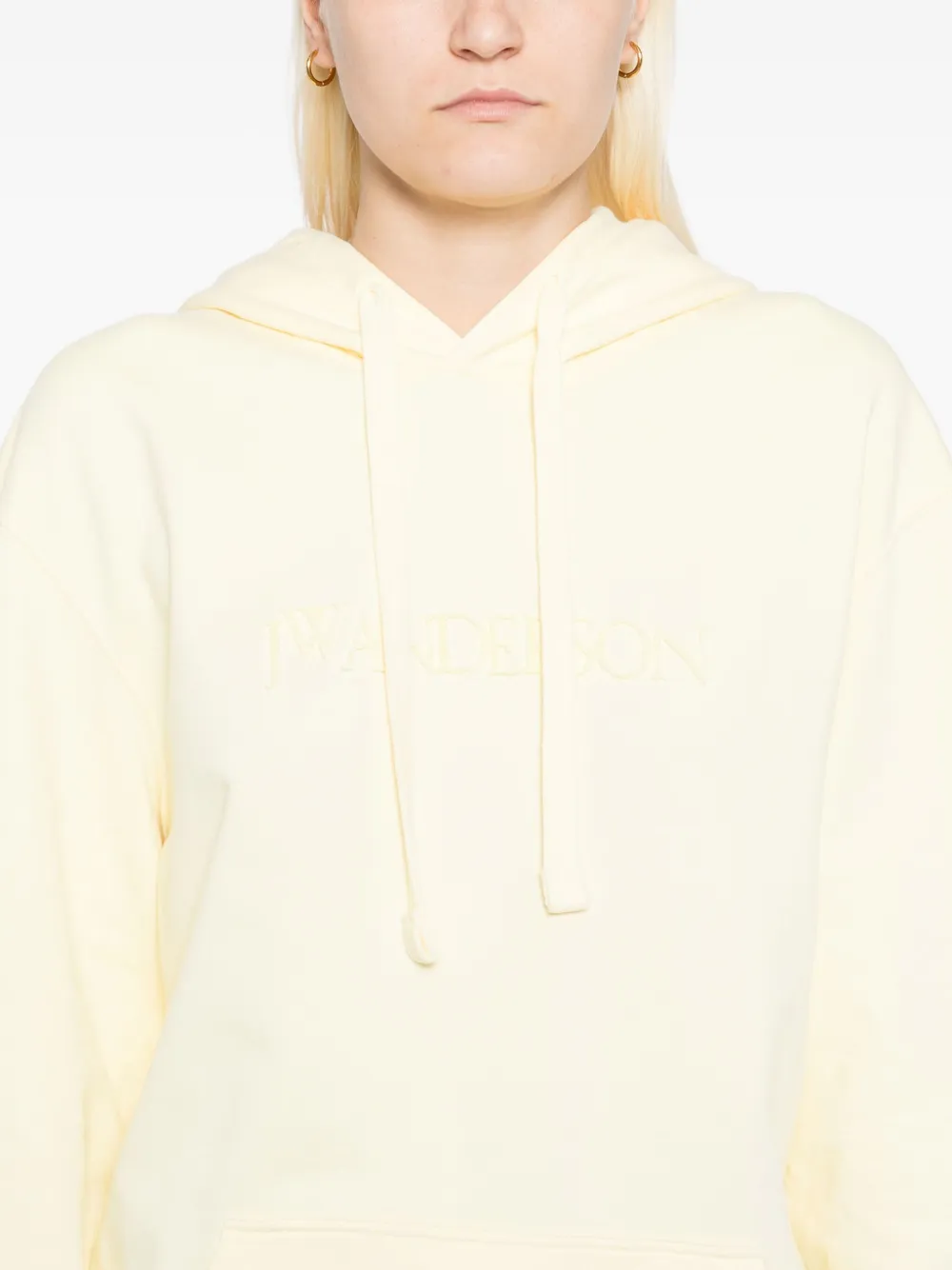 JW Anderson Hoodie met geborduurd logo Geel
