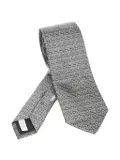 Ferragamo jacquard silk tie - Grey