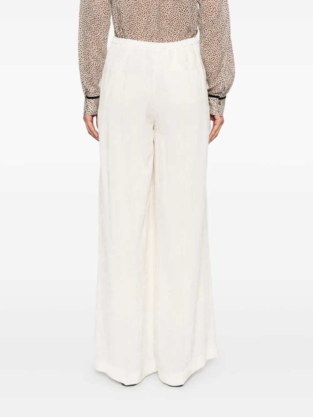 Forte pleat-detailed trousers Beige
