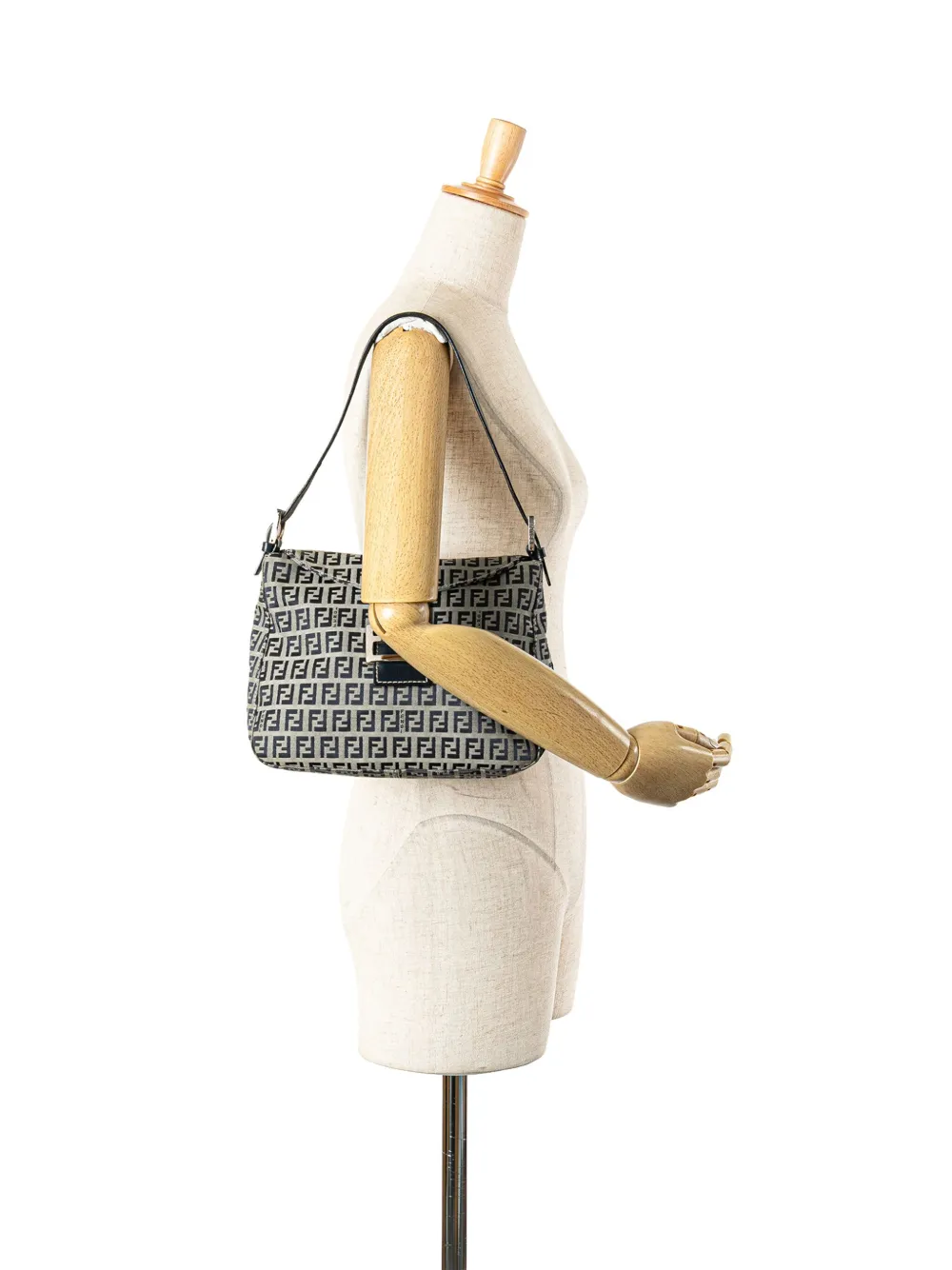 Fendi Pre-Owned 2000-2010 Zucchino Canvas Double Flap Mamma shoulder bag | Pre-Owned | Image 2