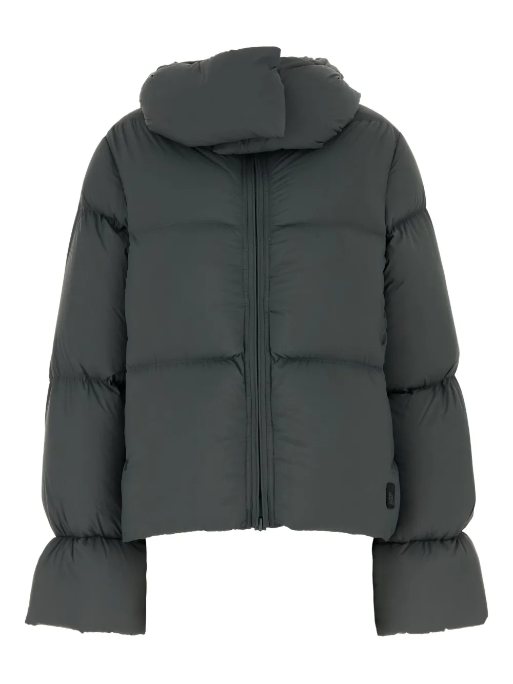 Bacon Hooded Puffer Jacket In Gray