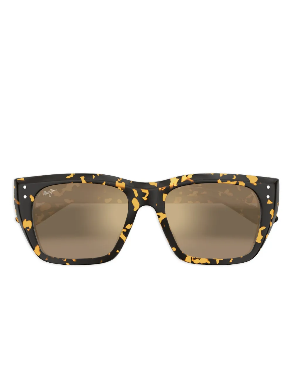 Maui Jim Aloha Lane tortoiseshell square sunglasses | Black | Image 1
