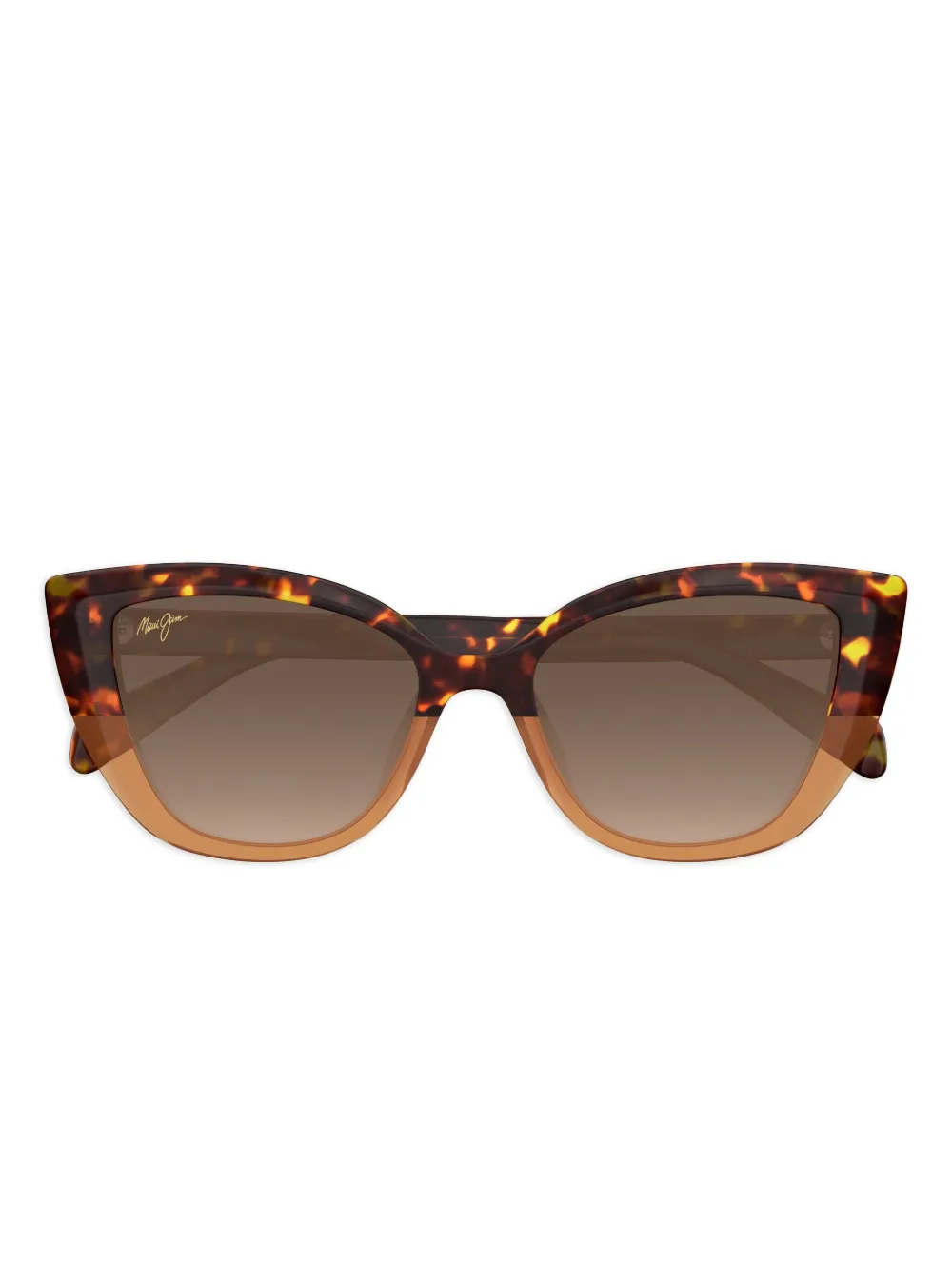 Maui Jim Blossom zonnebril met cat-eye montuur en schildpadschild-design Bruin
