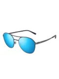 Maui Jim Half Moon round sunglasses - Black