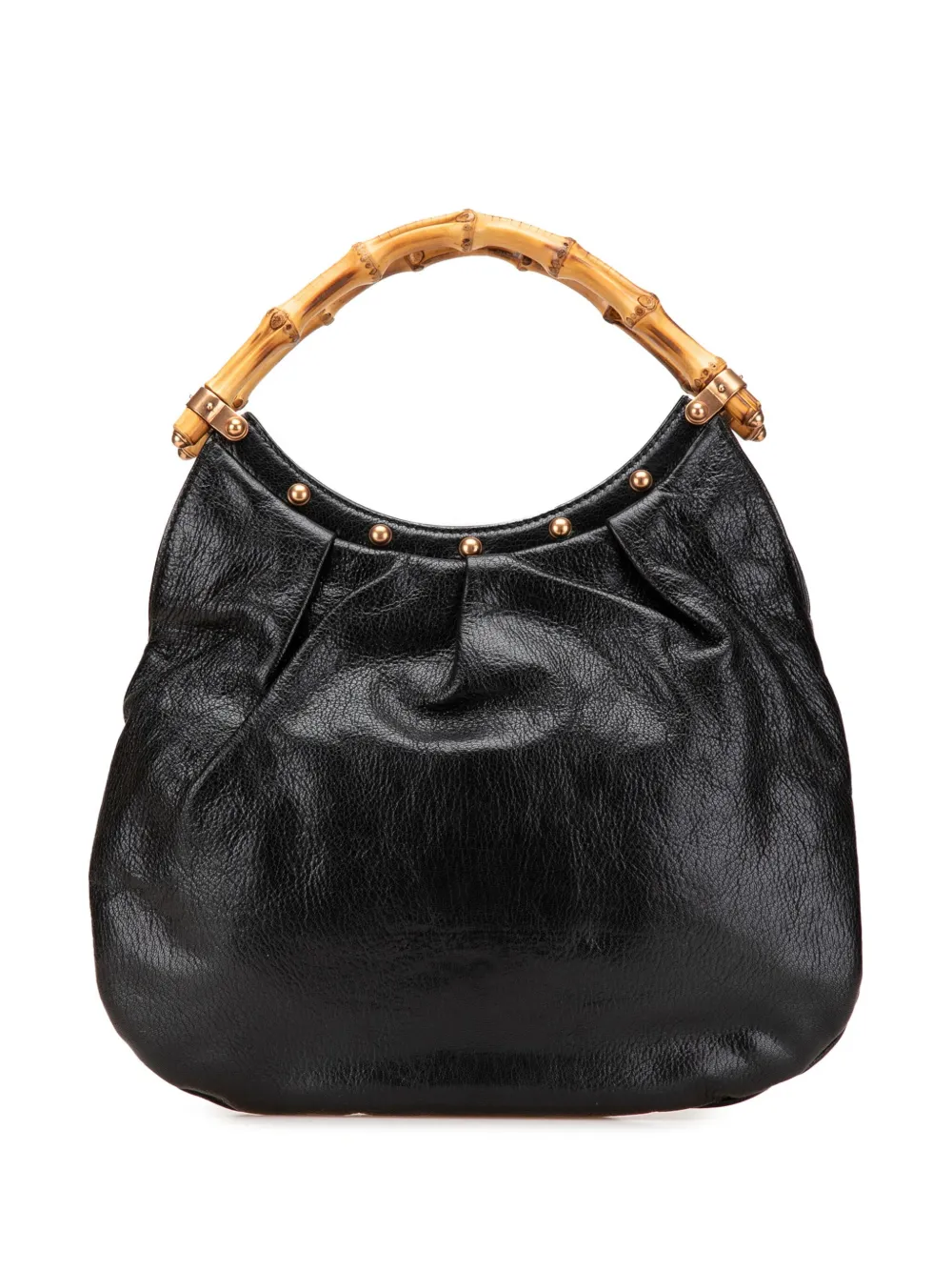 Gucci Pre-Owned 2000-2015 Studded Calfskin Bamboo hobo bag | Black | Image 1