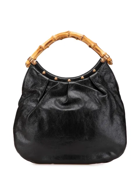 Gucci Pre-Owned 2000-2015 Studded Calfskin Bamboo hobo bag