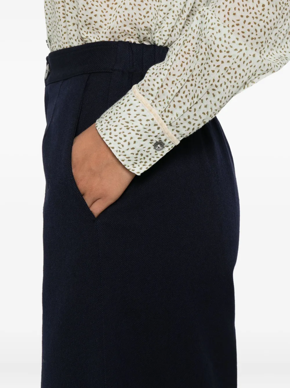 Forte wide-leg trousers Blauw