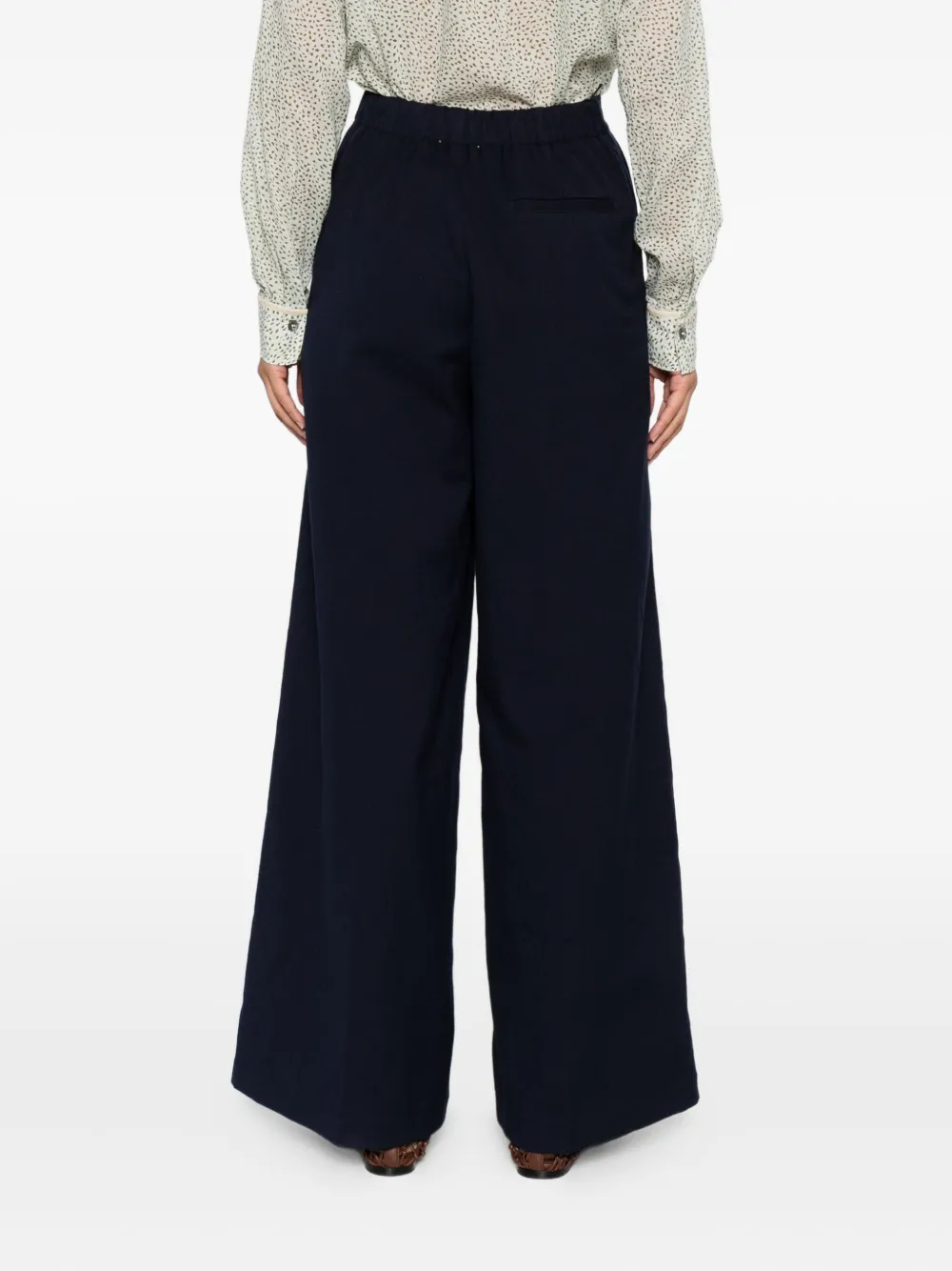 Forte wide-leg trousers Blauw