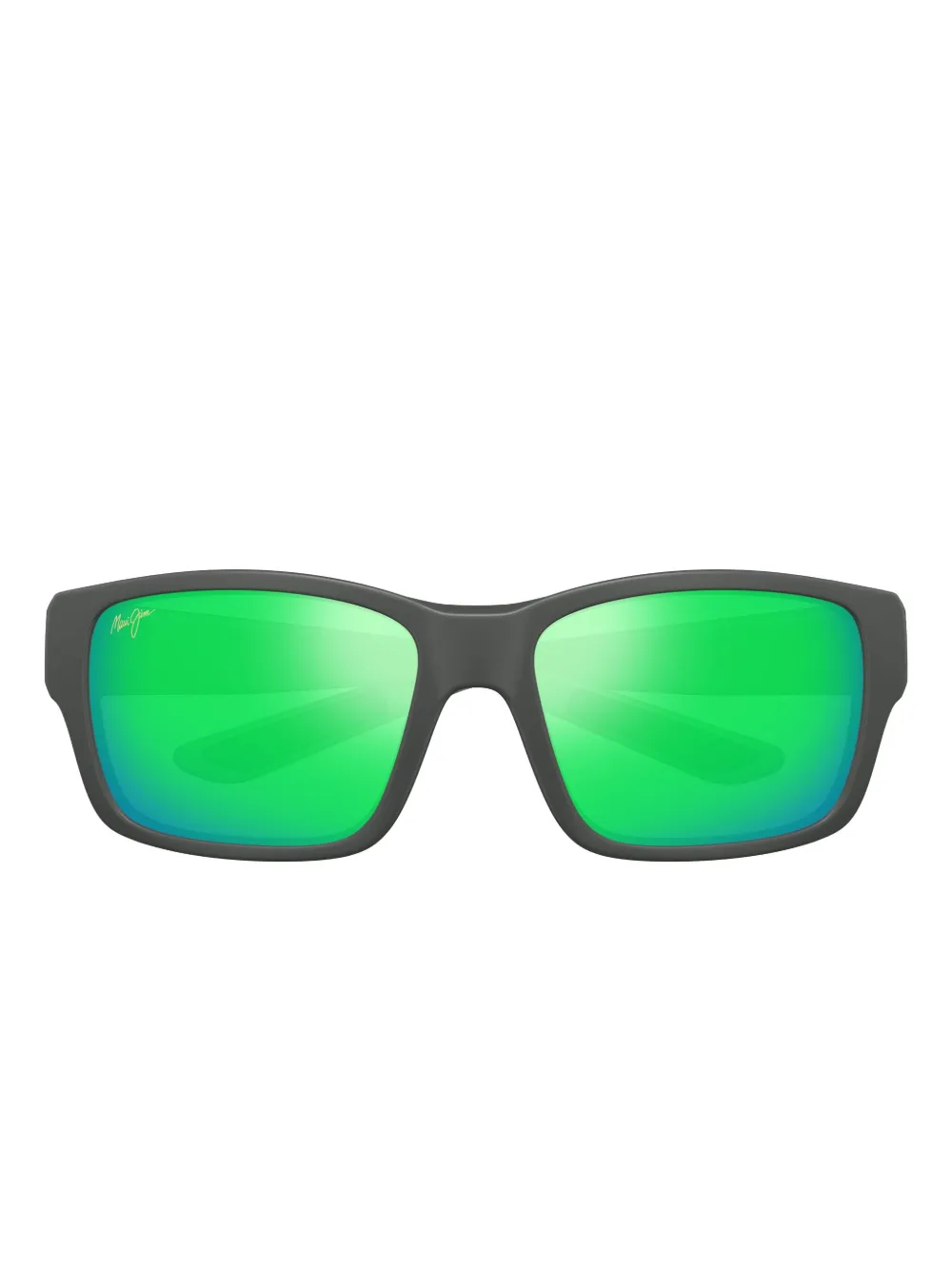 Maui Jim Mangroves Rectangle-frame Sunglasses In Green