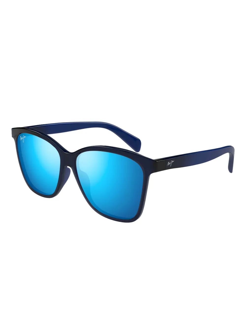 Maui Jim Liquid Sunshine zonnebril met vierkant montuur Blauw