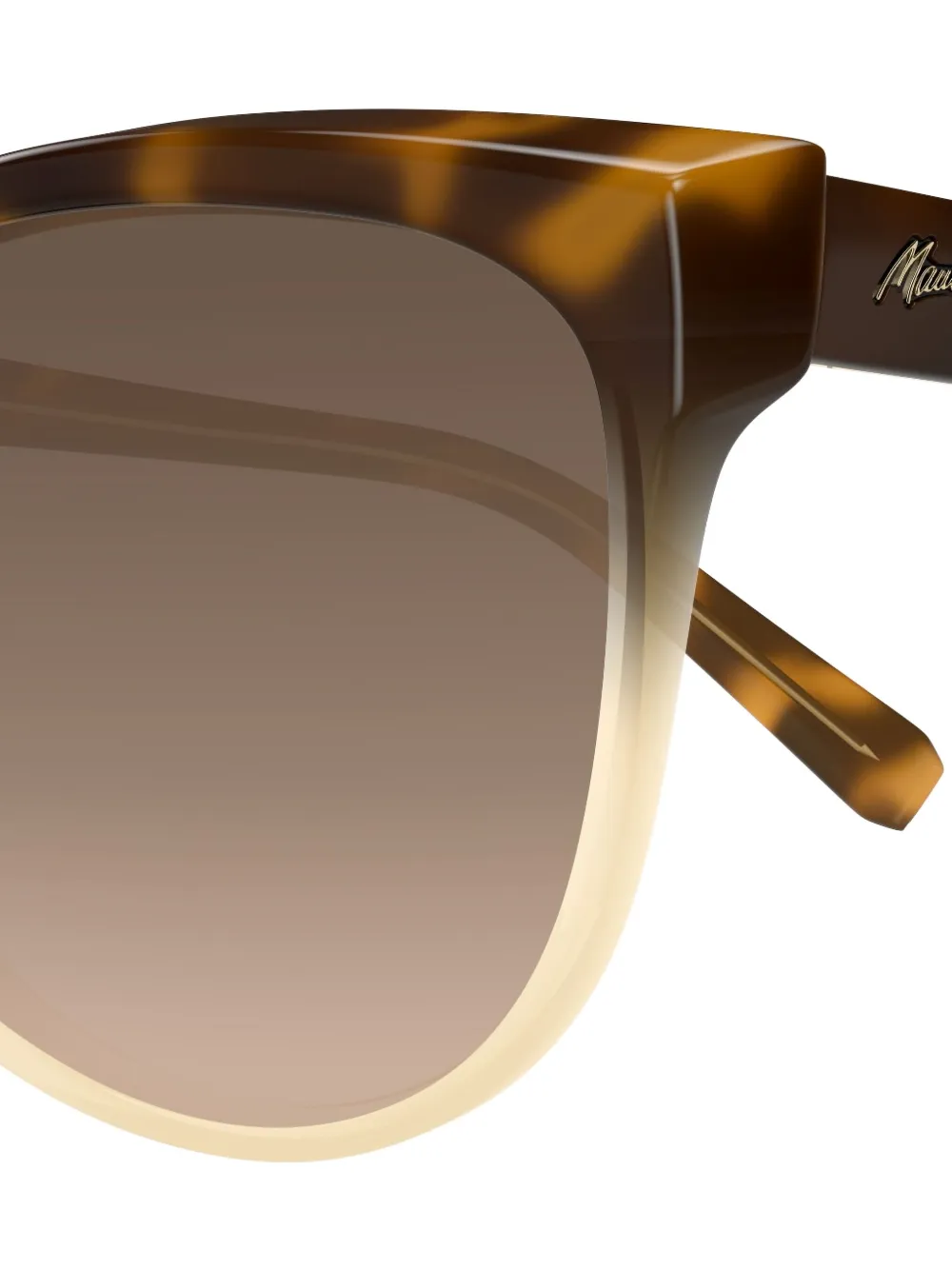 Maui Jim Olu'Olu zonnebril met cat-eye montuur en schildpadschild-design Bruin