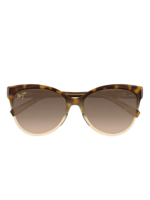 Maui Jim 'Olu'Olu Tortoiseshell cat-eye Sunglasses Brown