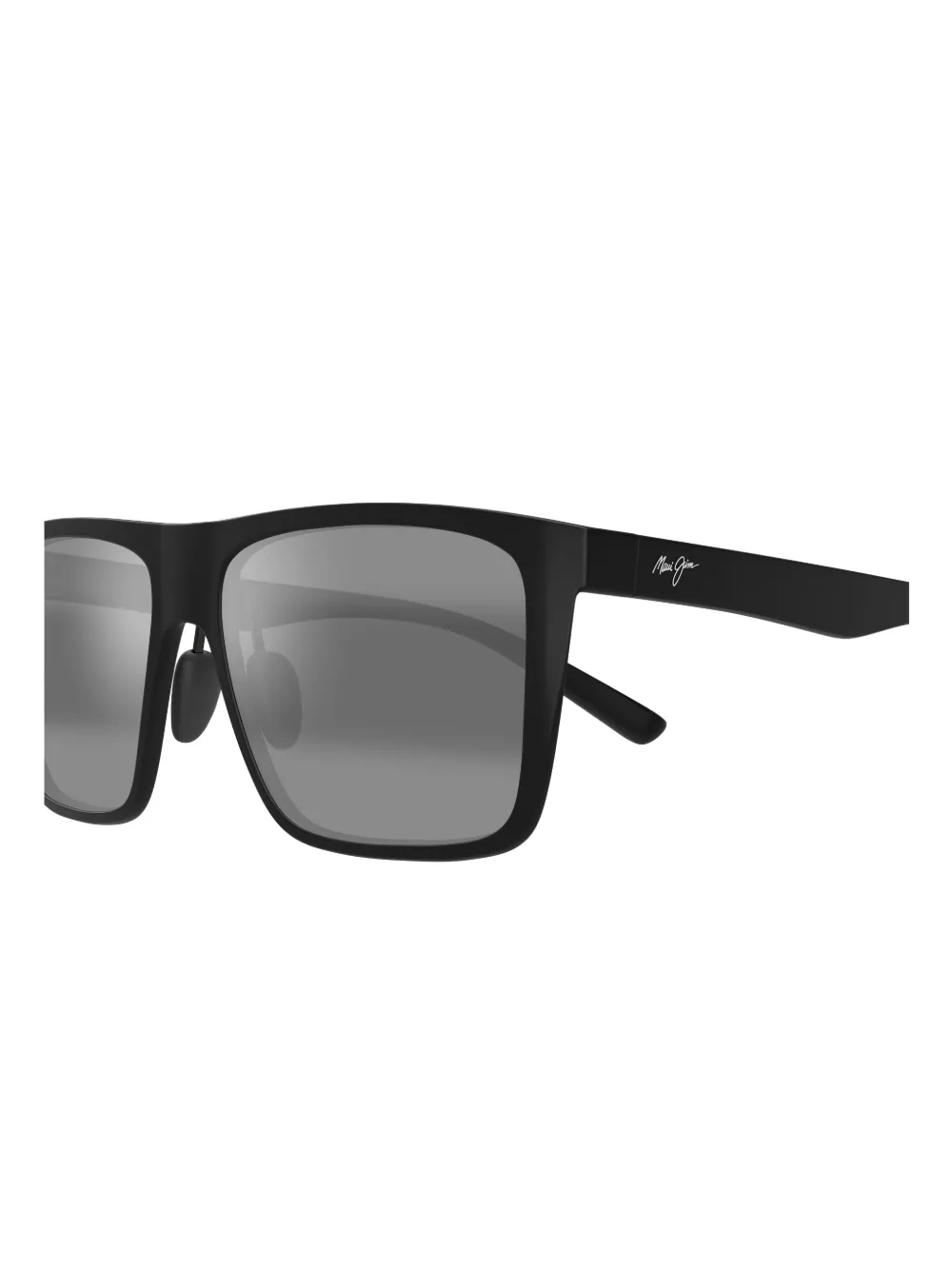 Maui Jim Honokalani zonnebril met vierkant montuur Zwart