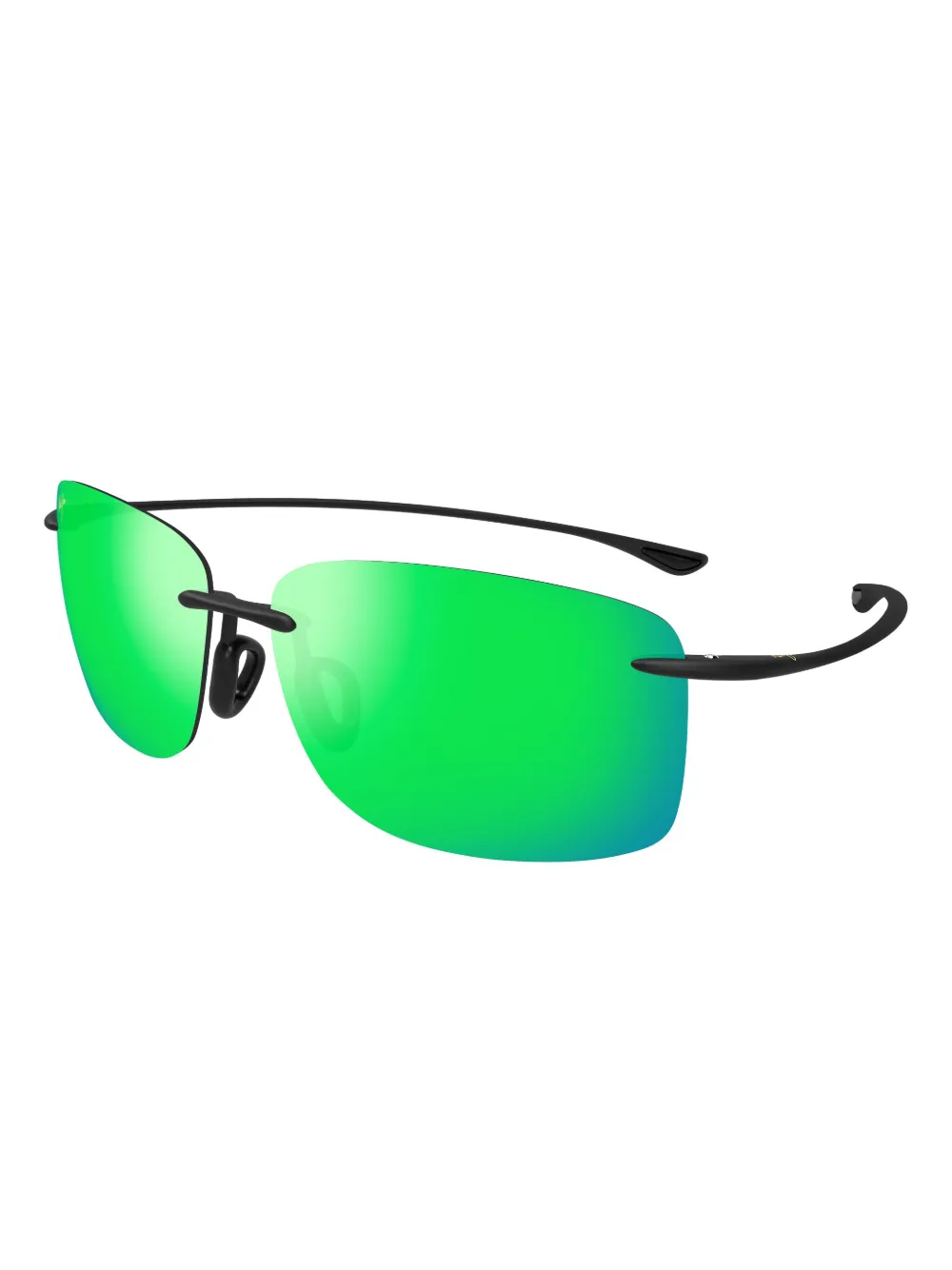 Maui Jim Hema rimless square sunglasses Zwart