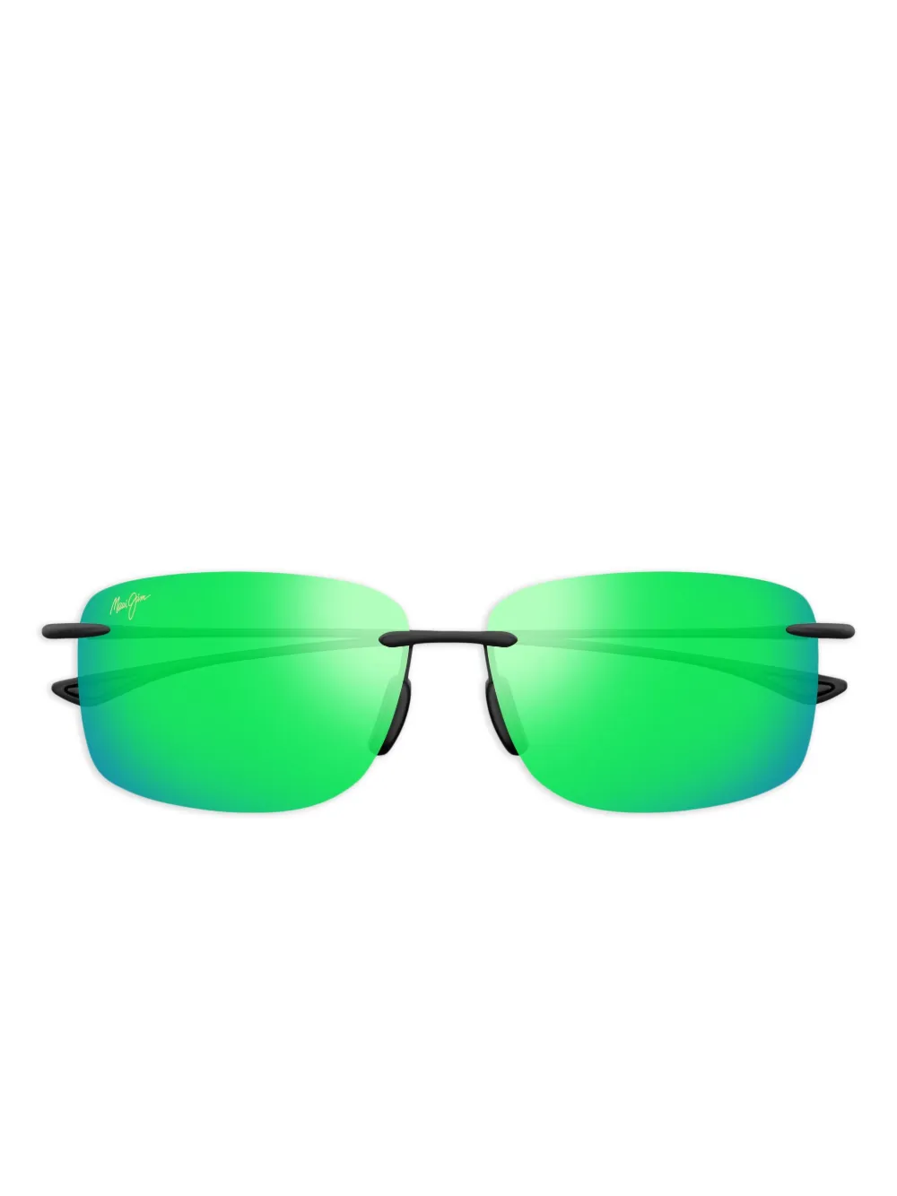 Maui Jim Hema zonnebril met vierkant randloos montuur Zwart