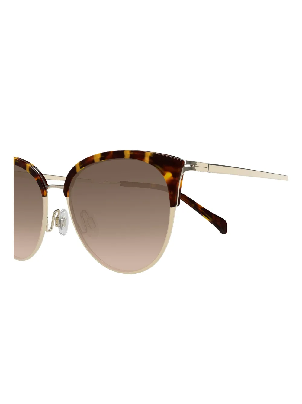 Maui Jim Zonnebril met goudkleurig metalen montuur en schildpadschild design