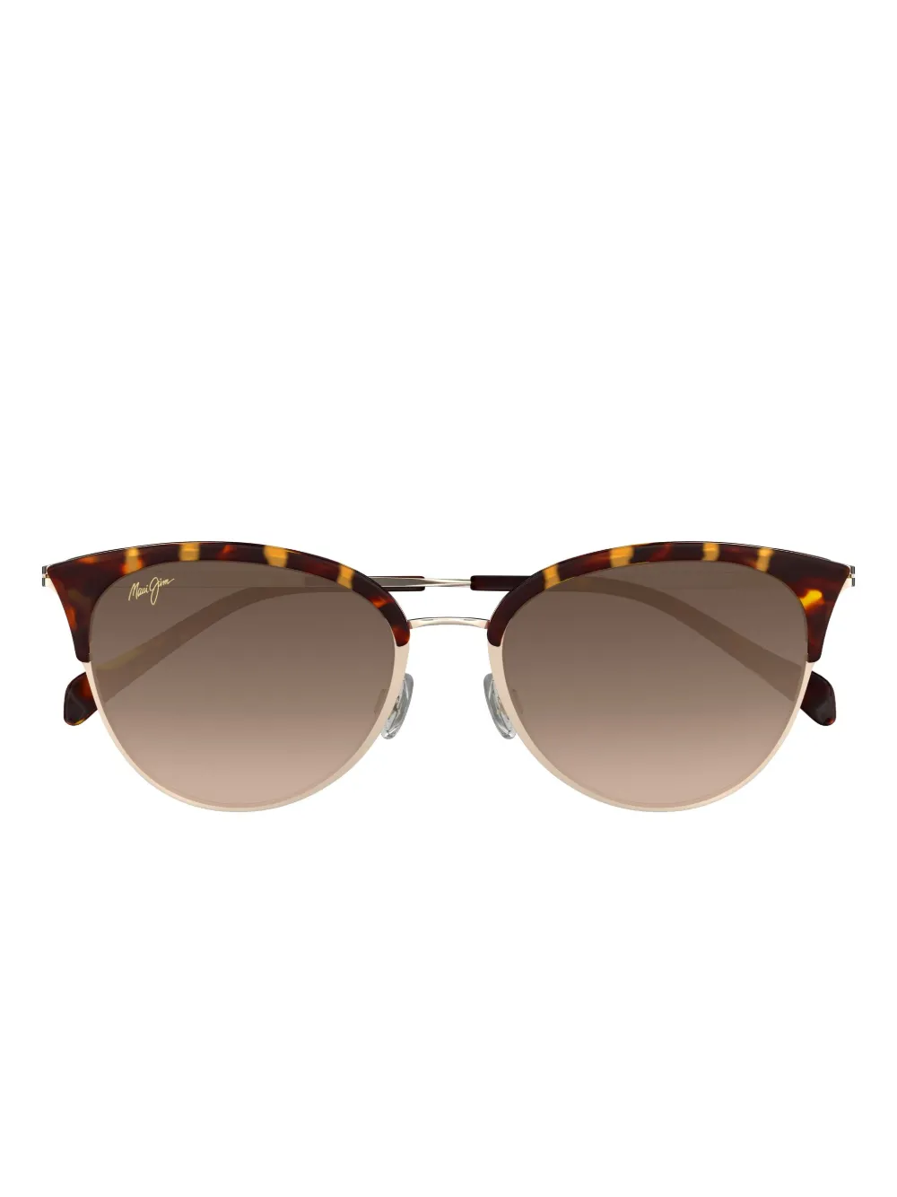 Maui Jim tortoiseshell gold-tone metal sunglasses - Oro