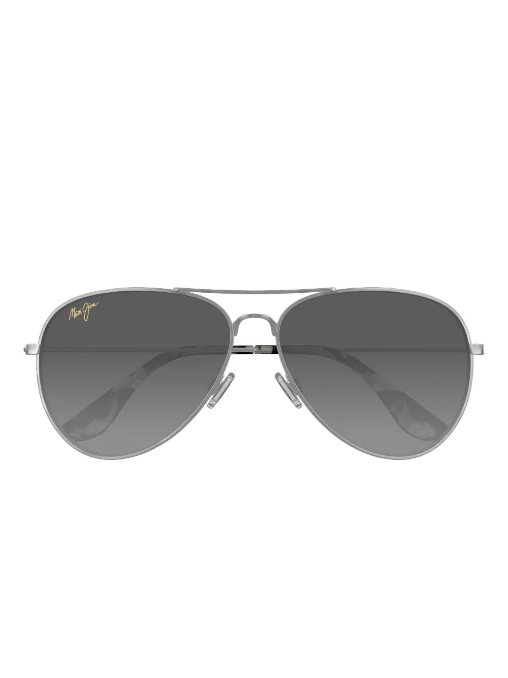 Maui Jim Mavericks Double-gradient Lenses Pilot-frame Sunglasses In White