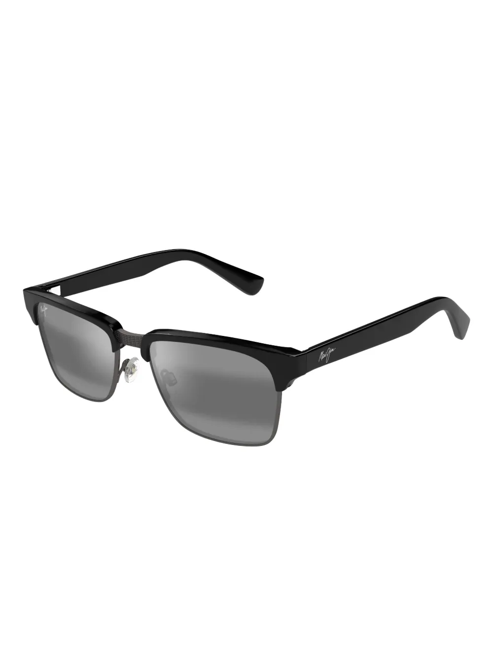 Maui Jim Kawika zonnebril met vierkant montuur Zwart