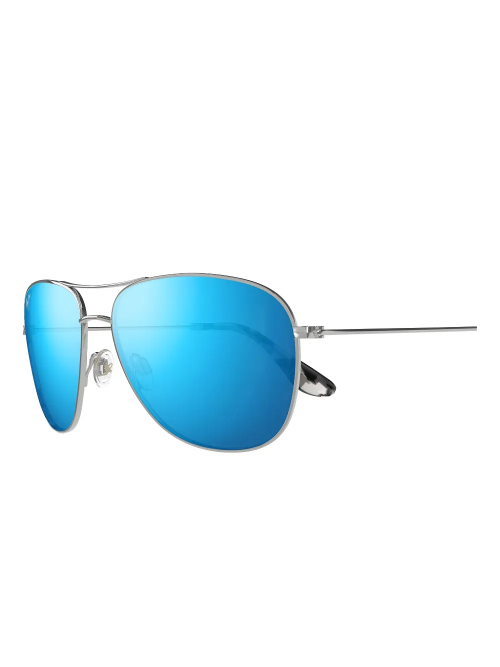 Maui Jim Cliff Houese zonnebril met piloten montuur Zilver