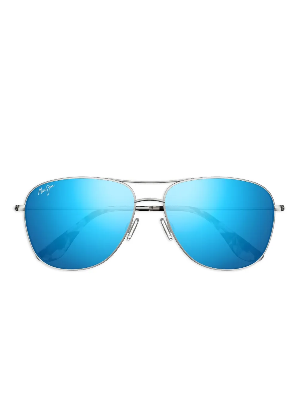 Maui Jim Cliff House pilot-frame sunglasses | Silver | Image 1