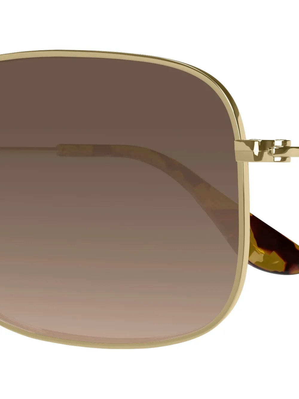 Maui Jim Wiki zonnebril met vierkant montuur Goud