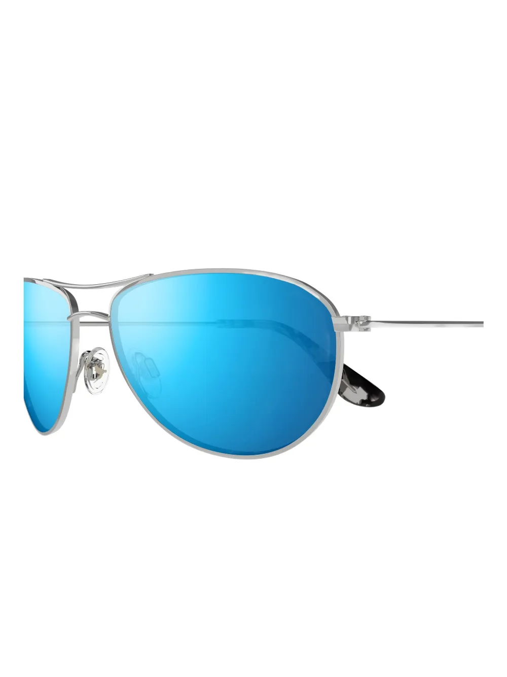 Maui Jim Baby Beach zonnebril met ovalen montuur Zilver