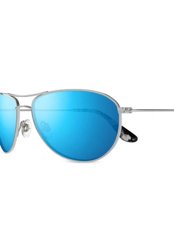 Maui Jim Baby Beach オーバルフレーム サングラス | シルバートーン