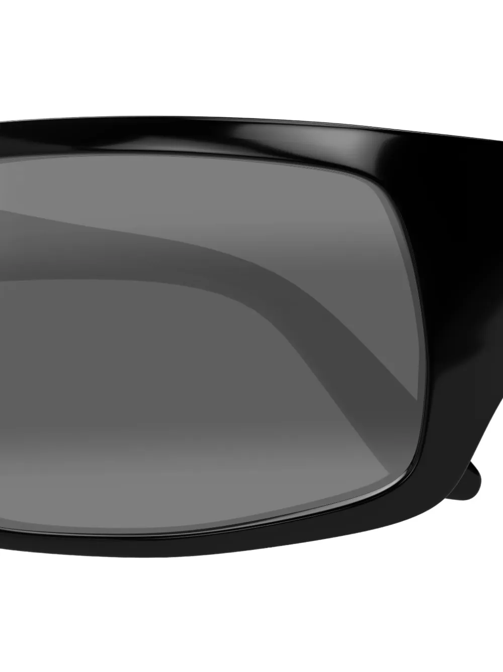 Maui Jim Zonnebril met rechthoekig montuur Zwart